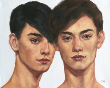 Print of Men Paintings by Giselle Ayupova
