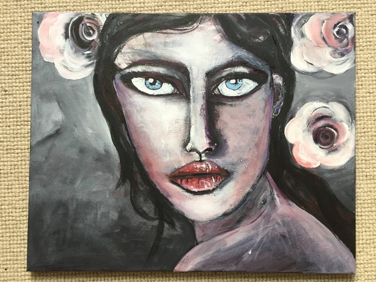 Original Figurative People Painting by Kumi Muttucumaraswamy