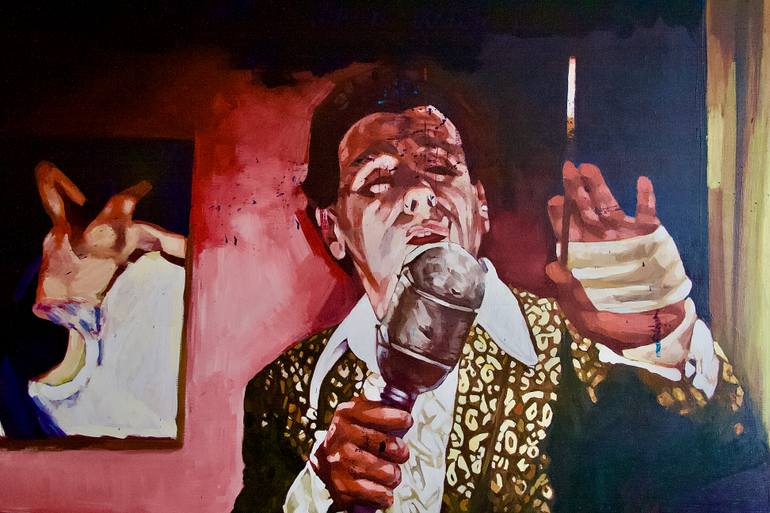 Original Figurative Pop Culture/Celebrity Painting by Patrick Delaunay