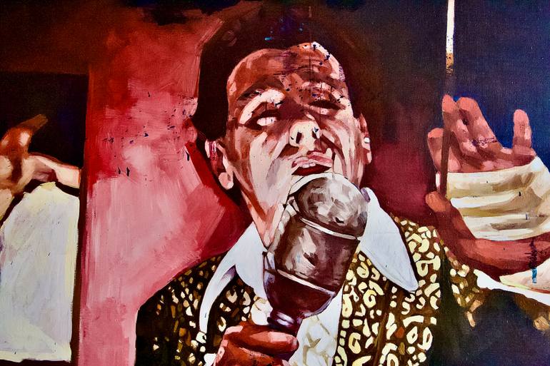 Original Figurative Pop Culture/Celebrity Painting by Patrick Delaunay