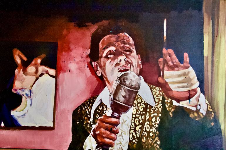 Original Figurative Pop Culture/Celebrity Painting by Patrick Delaunay