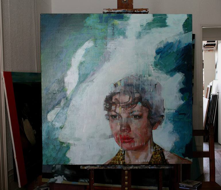 Original Portrait Painting by Patrick Delaunay