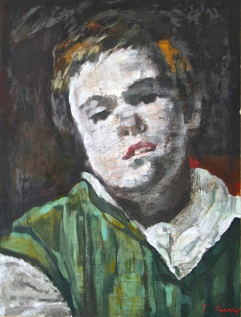 Original Figurative Portrait Painting by Patrick Delaunay