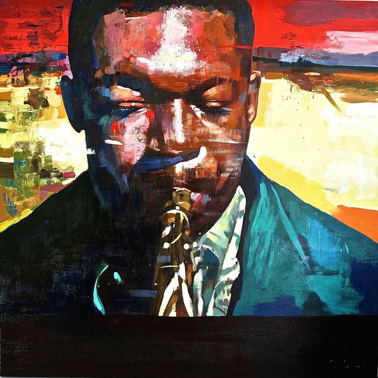 Print of Figurative Music Paintings by Patrick Delaunay