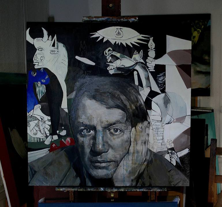 Original Portrait Painting by Patrick Delaunay