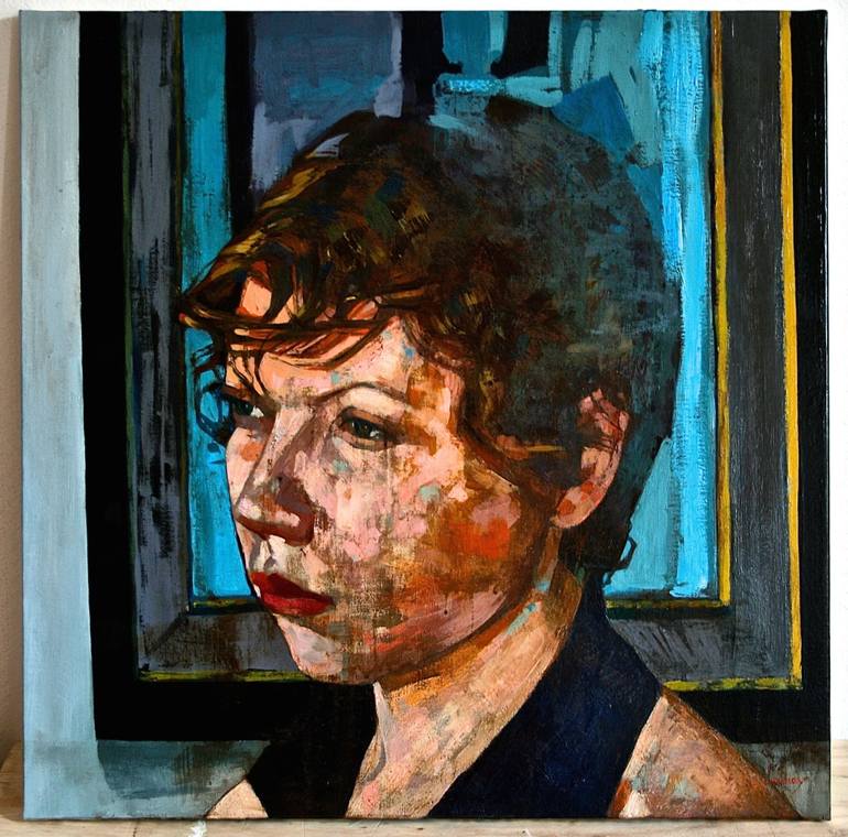 Original Figurative People Painting by Patrick Delaunay