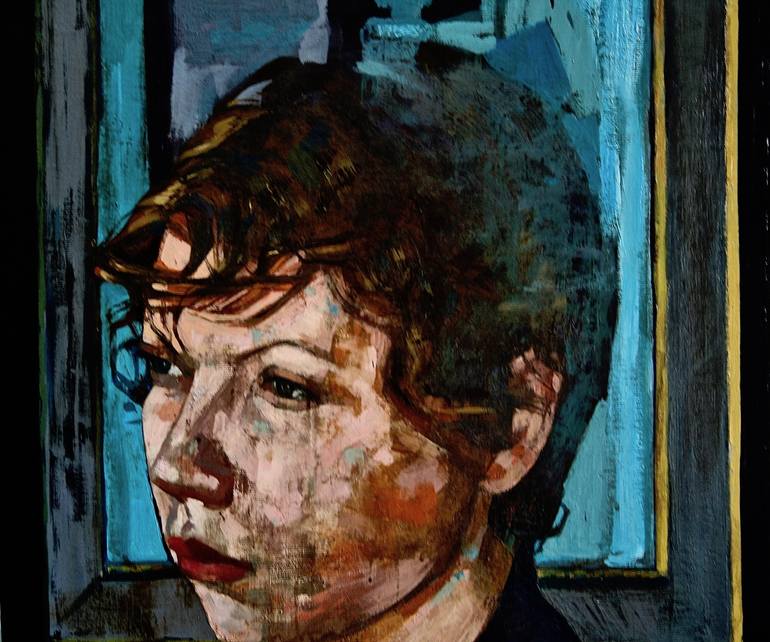 Original Portrait Painting by Patrick Delaunay