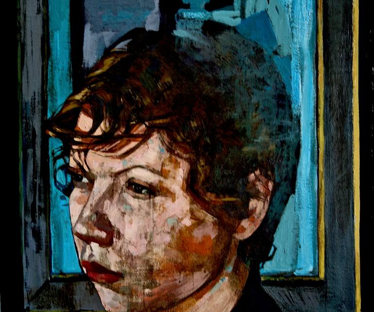Original Figurative People Painting by Patrick Delaunay
