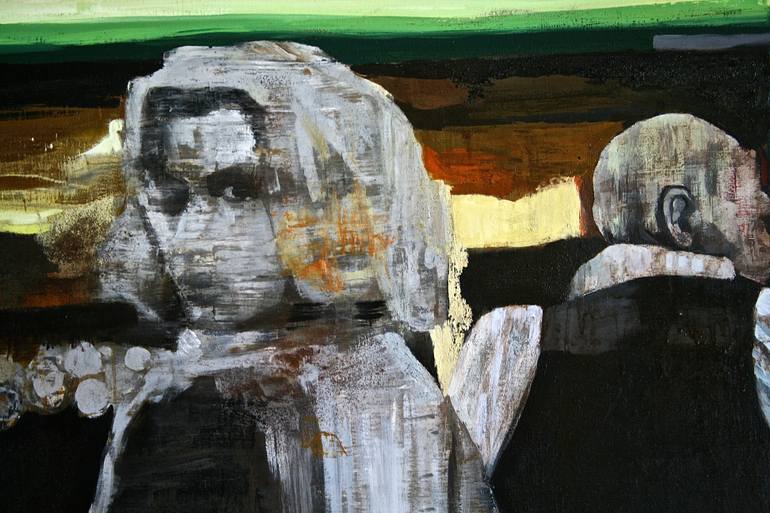 Original Expressionism People Painting by Patrick Delaunay