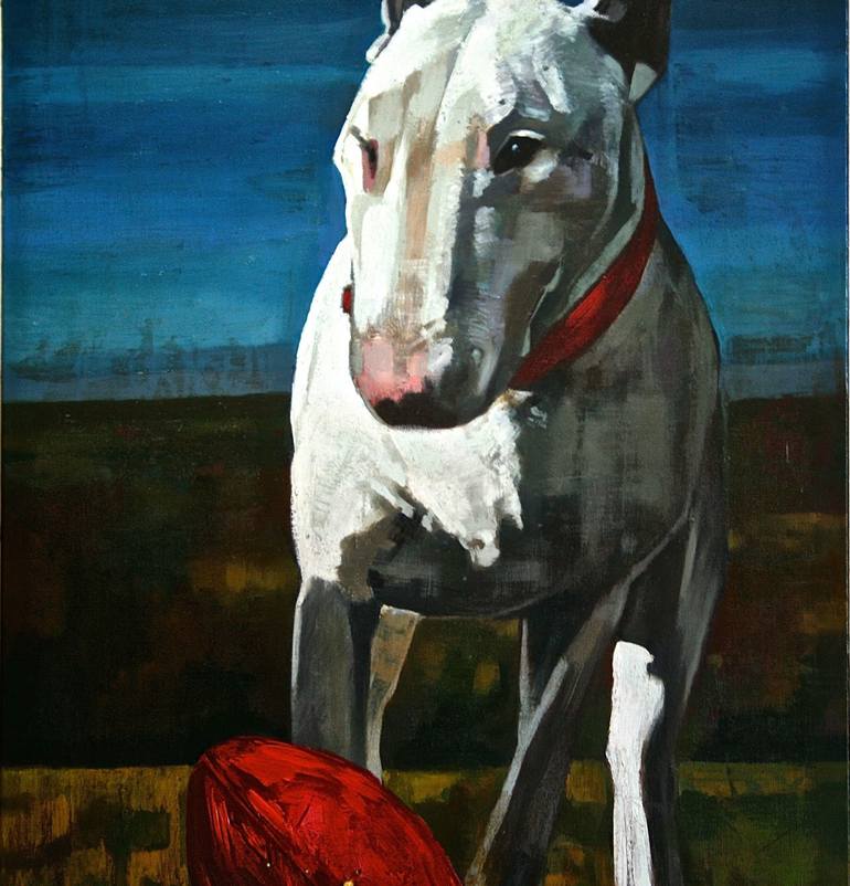 Original Figurative Animal Painting by Patrick Delaunay