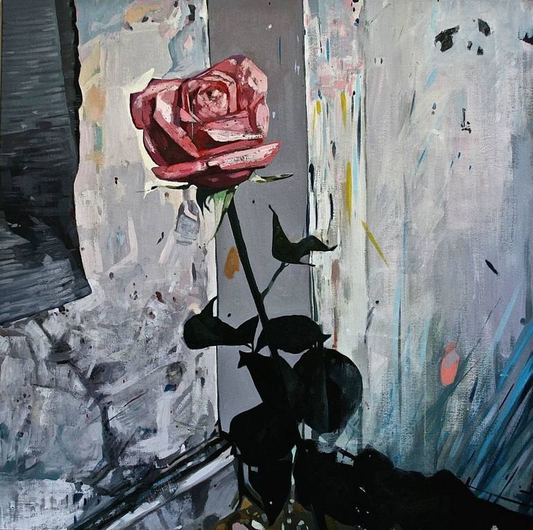 Print of Figurative Floral Paintings by Patrick Delaunay