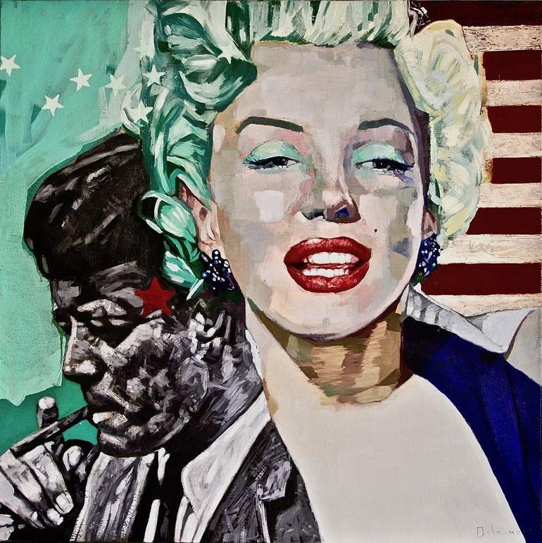 Print of Figurative Celebrity Paintings by Patrick Delaunay