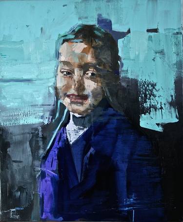 Original Figurative Portrait Paintings by Patrick Delaunay