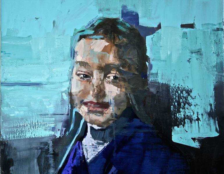 Original Figurative People Painting by Patrick Delaunay