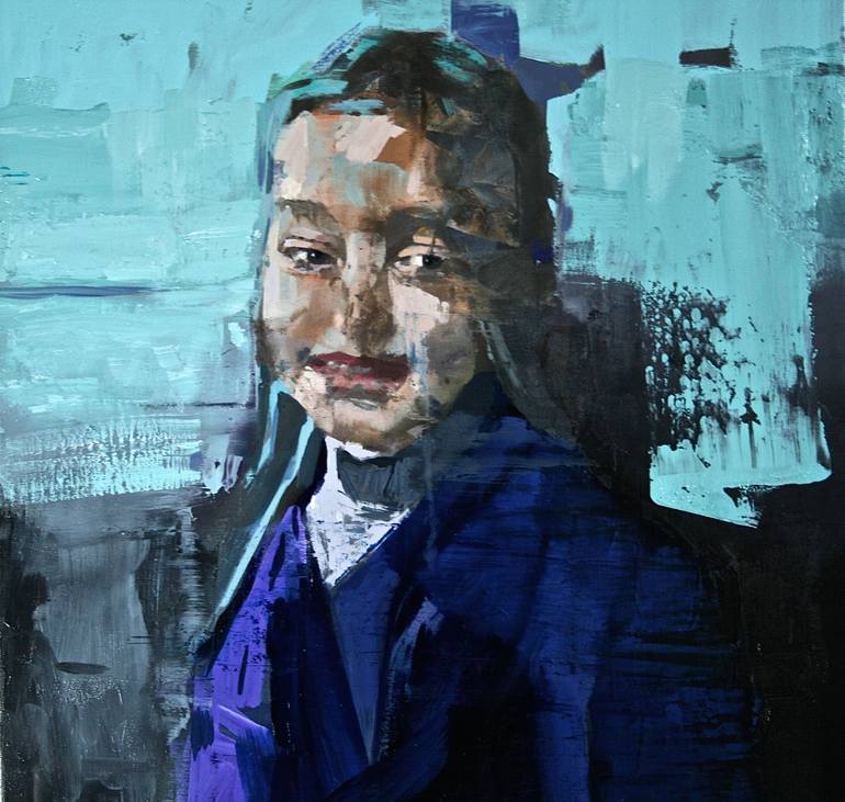 Original Figurative People Painting by Patrick Delaunay