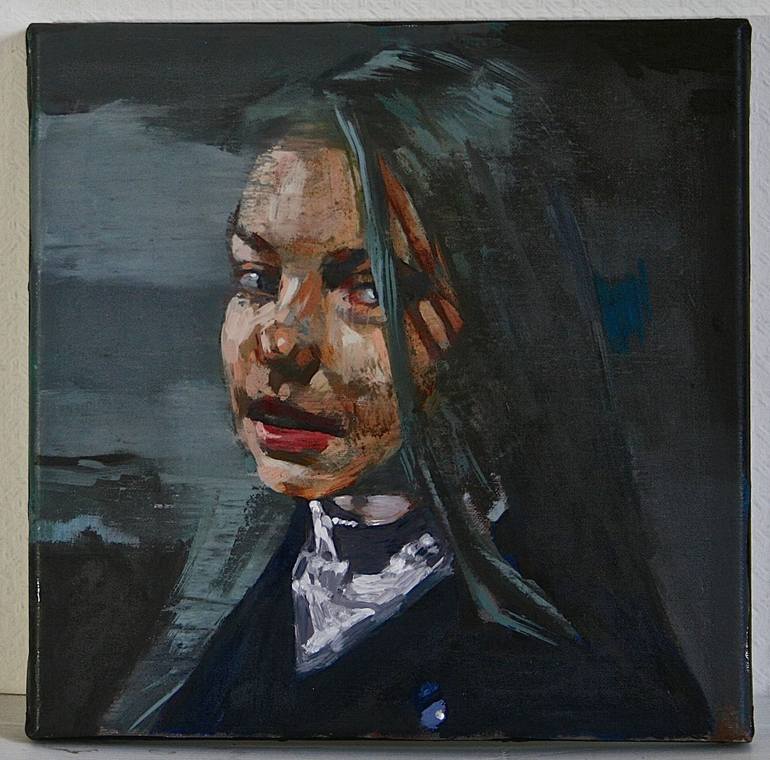 Original Figurative People Painting by Patrick Delaunay