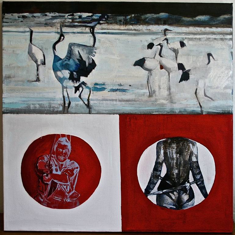 Original Figurative Animal Painting by Patrick Delaunay