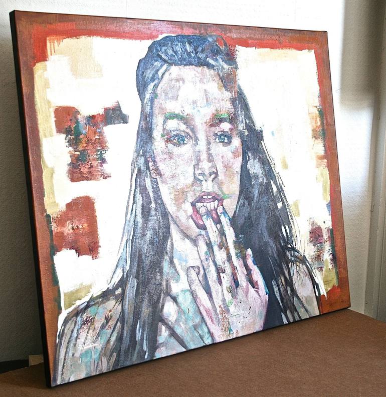 Original Figurative Portrait Painting by Patrick Delaunay