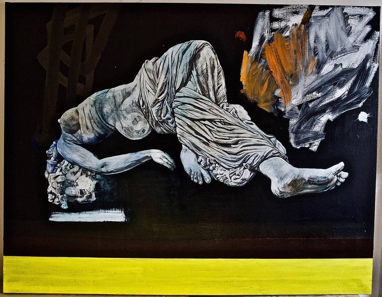 Original Classical mythology Painting by Patrick Delaunay