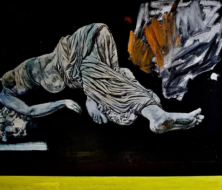 Original Figurative Other Painting by Patrick Delaunay