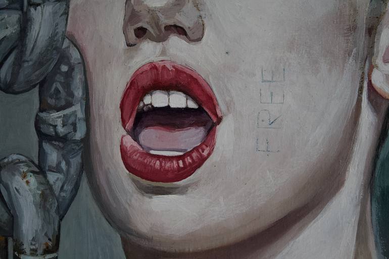 Original Figurative People Painting by Patrick Delaunay