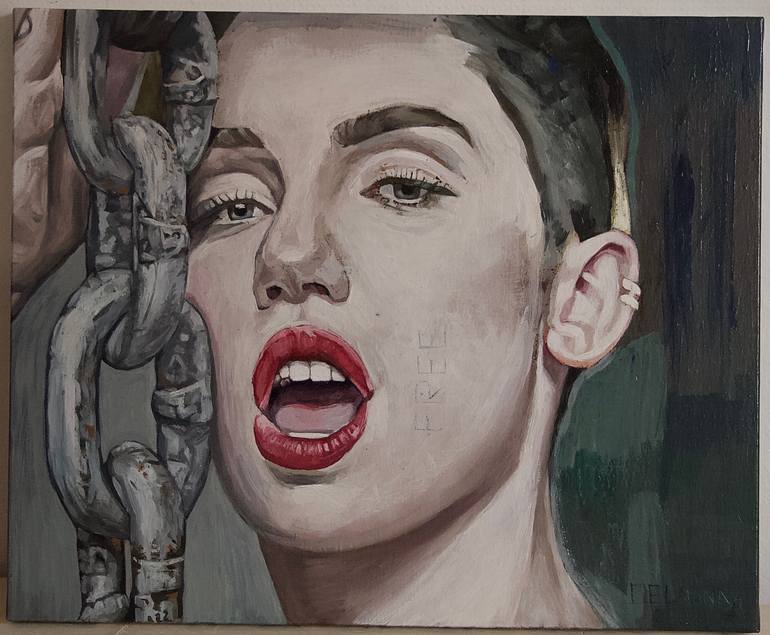 Original Figurative People Painting by Patrick Delaunay