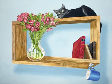 Original Surrealism Animal Painting by Paul Fleet