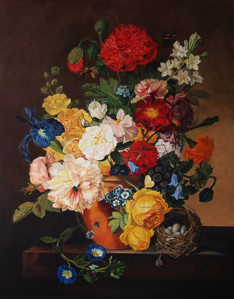 still life paintings of flowers