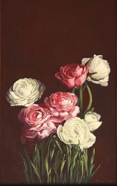 Original Illustration Floral Paintings by Lesya Rygorchuk