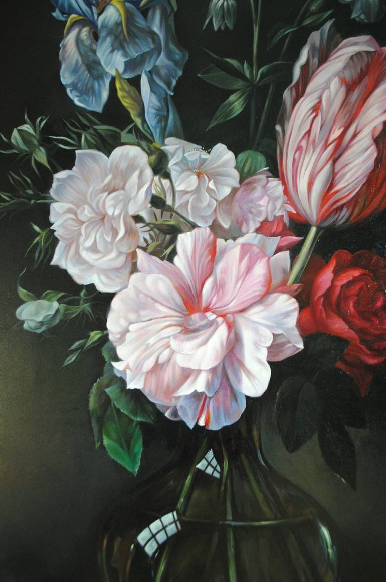 Original Floral Painting by Lesya Rygorchuk