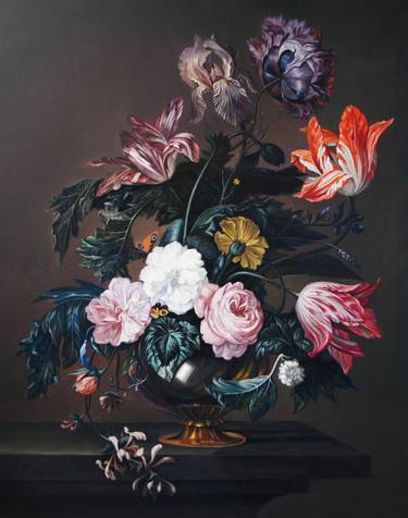 Dutch still life with flowers thumb