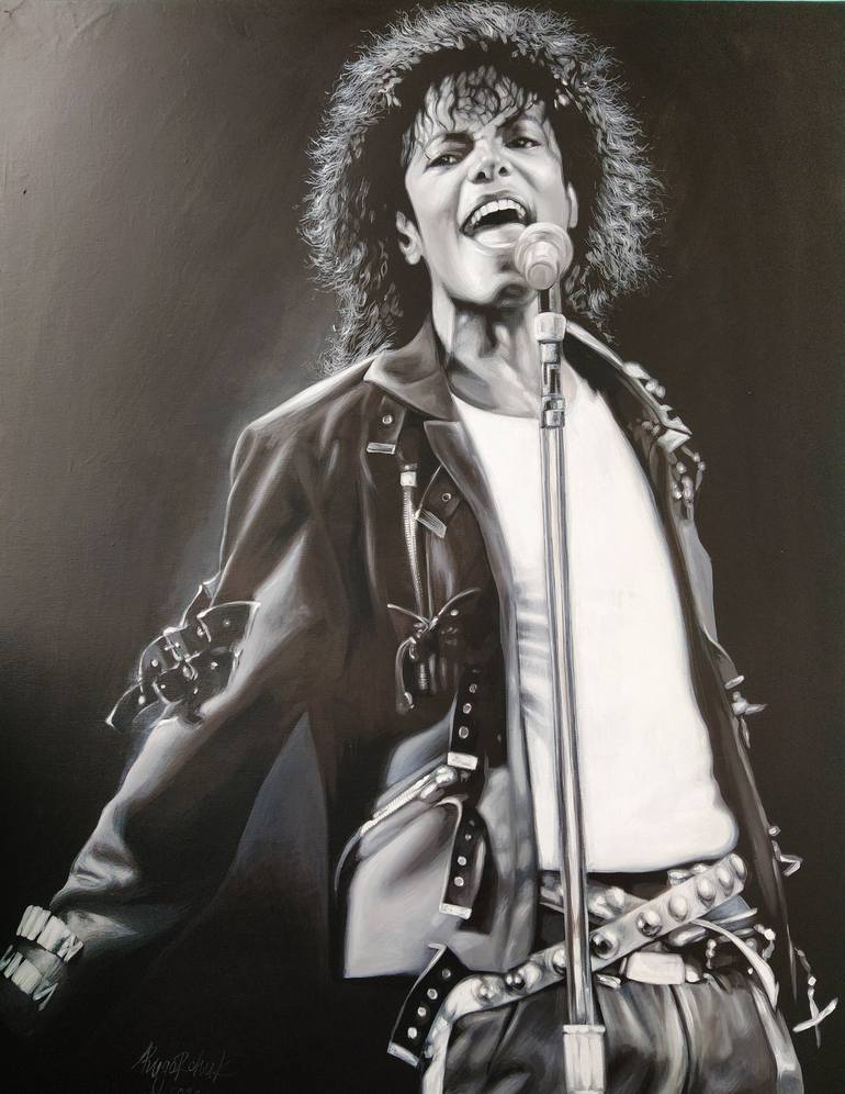 Michael Jackson Performing Photo Print On Framed Canvas WAll Art Decoration 