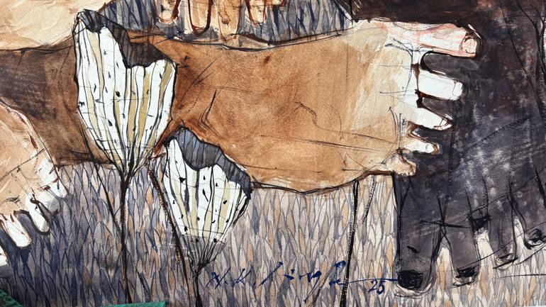 Original Abstract Body Painting by Nitin Singh