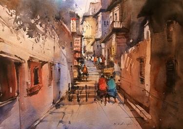 Original Impressionism Places Paintings by Nitin Singh