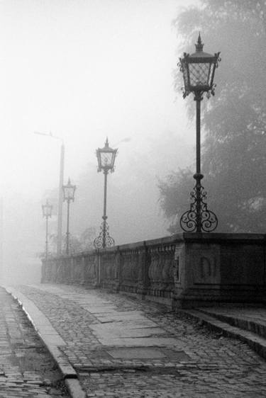 A misty morning, Oławski Bridge, Wrocław, Poland, 2004 thumb