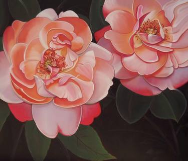 Original Fine Art Floral Paintings by Laura Dick
