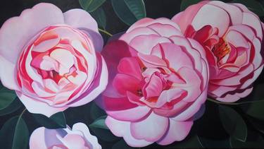 Original Fine Art Floral Paintings by Laura Dick