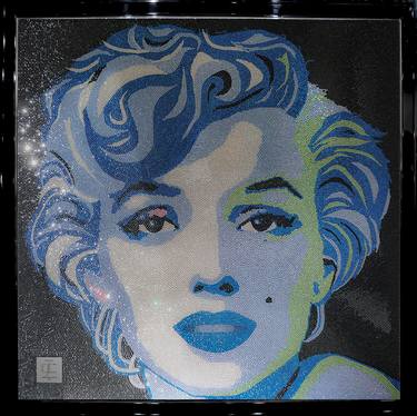 'BLUE MARILYN' SOLD (COLLECTION OF RIHANNA) thumb
