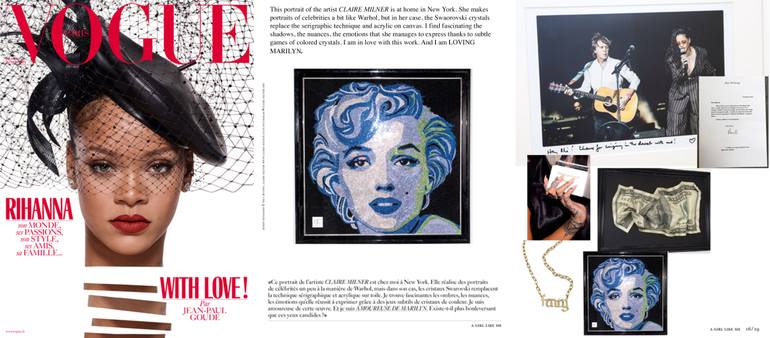 Original Pop Art Pop Culture/Celebrity Installation by Claire Milner