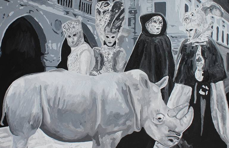 Original Fine Art Animal Painting by Claire Milner