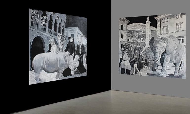 Original Fine Art Animal Painting by Claire Milner