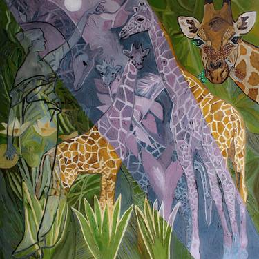 Original Figurative Animal Paintings by Claire Milner