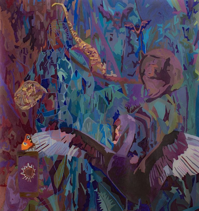 Print of Abstract Mortality Paintings by Claire Milner