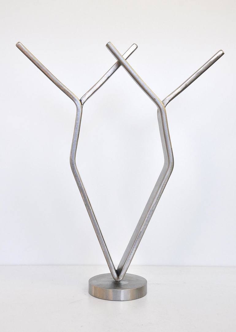 Original Abstract People Sculpture by Jan Koethe