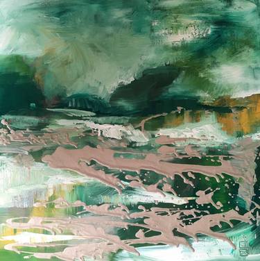 Original Abstract Landscape Paintings by Leena Blom-Hilden