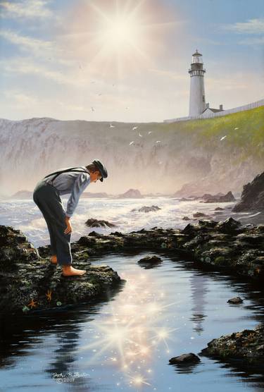 Print of Photorealism Seascape Paintings by John Foster