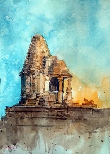 Original Impressionism Landscape Painting by Milind Bhanji