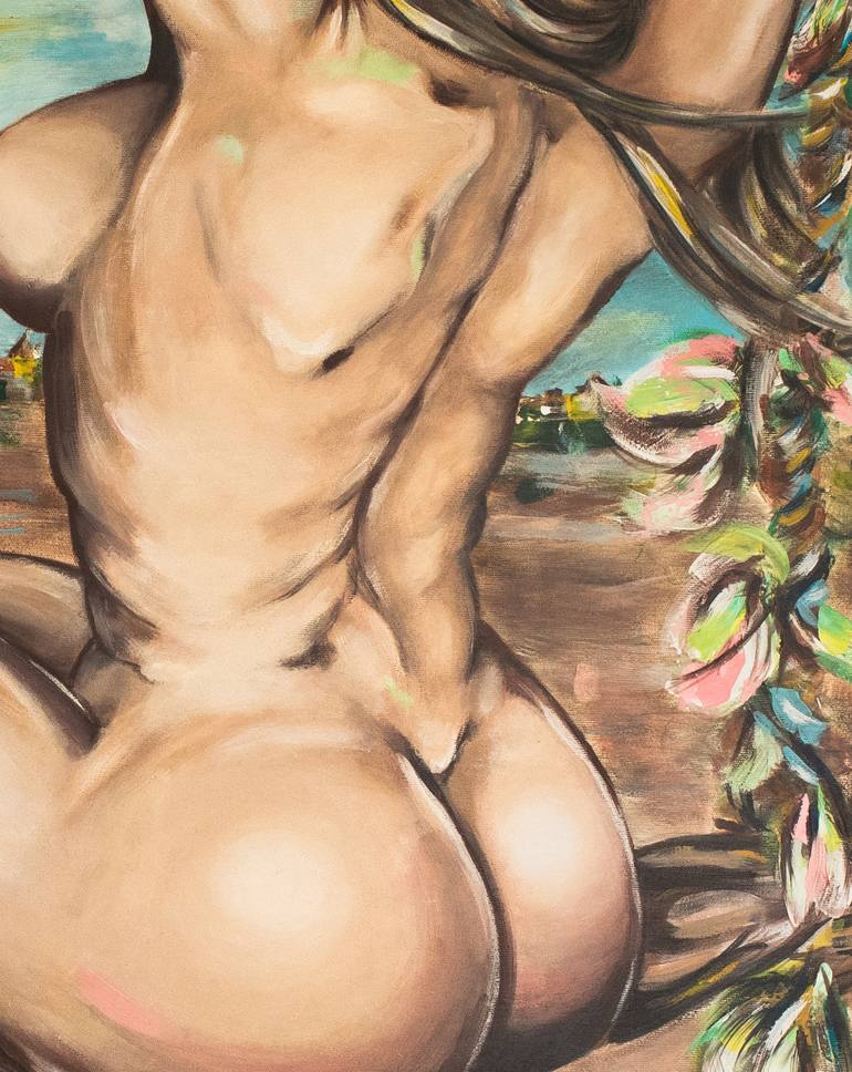 Original Figurative Nude Painting by Snjezana Blagsic - Vallenssia