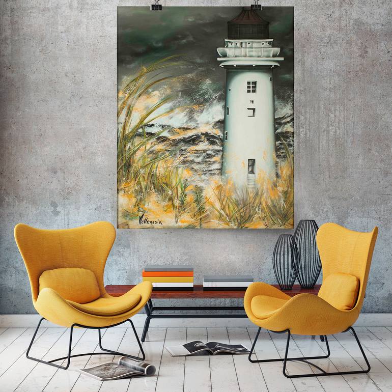 Original Abstract Expressionism Seascape Painting by Snjezana Blagsic - Vallenssia