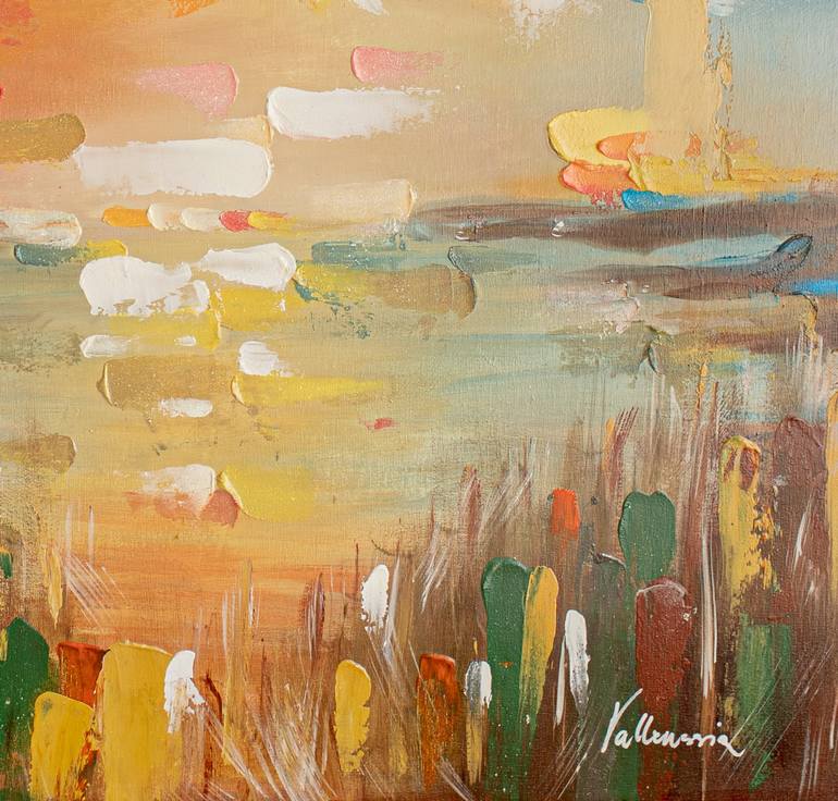 Original Abstract Seascape Painting by Snjezana Blagsic - Vallenssia